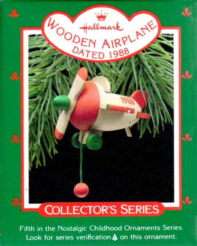 hallmark-1988-wodden-airplane